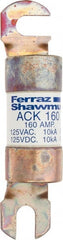 Ferraz Shawmut - 160 Amp Time Delay Round Forklift & Truck Fuse - 125VAC, 125VDC, 4.72" Long x 1" Wide, Bussman ACK160, Ferraz Shawmut ACK160 - Exact Tooling