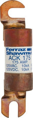 Ferraz Shawmut - 175 Amp Time Delay Round Forklift & Truck Fuse - 125VAC, 125VDC, 4.72" Long x 1" Wide, Bussman ACK175, Ferraz Shawmut ACK175 - Exact Tooling