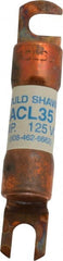 Ferraz Shawmut - 35 Amp General Purpose Round Forklift & Truck Fuse - 125VAC, 125VDC, 3.07" Long x 0.5" Wide, Bussman ACL35, Ferraz Shawmut ACL35 - Exact Tooling
