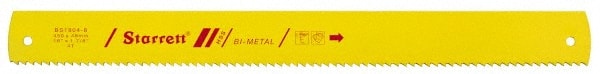 Starrett - 21" Long, 6 Teeth per Inch, Bi-Metal Power Hacksaw Blade - Toothed Edge, 1-7/8" Wide x 0.088" Thick - Exact Tooling
