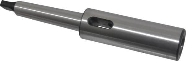 Interstate - MT2 Inside Morse Taper, MT2 Outside Morse Taper, Extension Morse Taper to Morse Taper - 6-7/8" OAL, Medium Carbon Steel, Soft with Hardened Tang - Exact Tooling