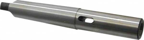 Interstate - MT2 Inside Morse Taper, MT4 Outside Morse Taper, Extension Morse Taper to Morse Taper - 8-1/2" OAL, Medium Carbon Steel, Soft with Hardened Tang - Exact Tooling