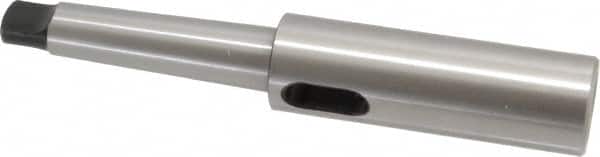 Interstate - MT3 Inside Morse Taper, MT3 Outside Morse Taper, Extension Morse Taper to Morse Taper - 8-1/2" OAL, Medium Carbon Steel, Soft with Hardened Tang - Exact Tooling