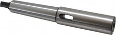 Interstate - MT3 Inside Morse Taper, MT4 Outside Morse Taper, Extension Morse Taper to Morse Taper - 9-1/2" OAL, Medium Carbon Steel, Soft with Hardened Tang - Exact Tooling