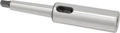 Interstate - MT2 Inside Morse Taper, MT2 Outside Morse Taper, Extension Morse Taper to Morse Taper - 6-7/8" OAL, Medium Carbon Steel, Hardened & Ground Throughout - Exact Tooling
