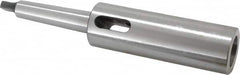 Interstate - MT3 Inside Morse Taper, MT2 Outside Morse Taper, Extension Morse Taper to Morse Taper - 7-3/4" OAL, Medium Carbon Steel, Hardened & Ground Throughout - Exact Tooling