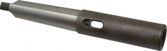 Interstate - MT3 Inside Morse Taper, MT4 Outside Morse Taper, Extension Morse Taper to Morse Taper - 9-1/2" OAL, Medium Carbon Steel, Hardened & Ground Throughout - Exact Tooling
