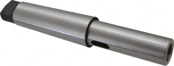 Interstate - MT3 Inside Morse Taper, MT5 Outside Morse Taper, Extension Morse Taper to Morse Taper - 10-1/2" OAL, Medium Carbon Steel, Hardened & Ground Throughout - Exact Tooling