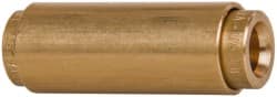 Norgren - 1/4" Outside Diam, Brass Push-to-Connect Tube Union - 150 Max psi, Tube to Tube Connection, Buna O-Ring - Exact Tooling