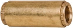 Norgren - 1/2" Outside Diam, Brass Push-to-Connect Tube Union - 150 Max psi, Tube to Tube Connection, Buna O-Ring - Exact Tooling