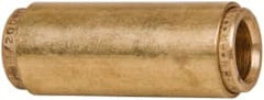 Norgren - 1/2" Outside Diam, Brass Push-to-Connect Tube Union - 150 Max psi, Tube to Tube Connection, Buna O-Ring - Exact Tooling
