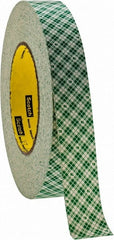 3M - 1" x 36 Yd Rubber Adhesive Double Sided Tape - 9 mil Thick, Natural (Color), Paper Liner, Continuous Roll, Series 401M - Exact Tooling