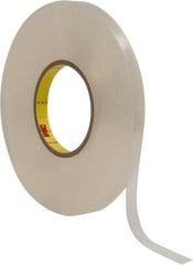 3M - 1/2" x 27 Yd Acrylic Adhesive Double Sided Tape - 1/32" Thick, Clear, Acrylic Foam Liner, Continuous Roll, Series 4658F - Exact Tooling