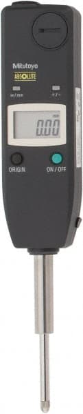 Mitutoyo - 0 to 1" Range, 0.0005" Graduation, Electronic Drop Indicator - Accurate to 0.0008", English & Metric System, LCD Display - Exact Tooling