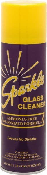 Made in USA - 20 oz Aerosol Unscented Glass Cleaner - Use on Glass Surfaces, Plexiglass - Exact Tooling