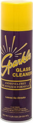 Made in USA - 20 oz Aerosol Unscented Glass Cleaner - Use on Glass Surfaces, Plexiglass - Exact Tooling