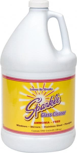 Made in USA - 1 Gal Bottle Unscented Glass Cleaner - Use on Glass Surfaces, Plexiglass - Exact Tooling