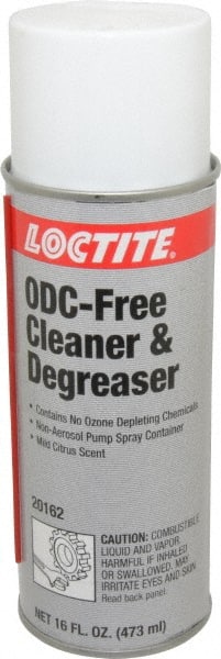 Loctite - 16 oz Can Cleaner/Degreaser - Liquid, Hydrocarbon-Based, Unscented - Exact Tooling