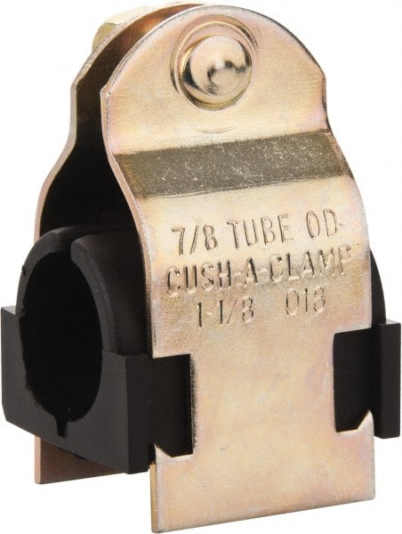 ZSI - 7/8" Pipe, Tube Clamp with Cushion - Dichromate - Exact Tooling