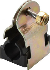 ZSI - 3/8" Pipe," Pipe Clamp with Cushion - Dichromate - Exact Tooling