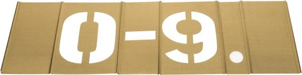 C.H. Hanson - 14 Piece, 5 Inch Character Size, Brass Stencil - Contains Figure Set - Exact Tooling