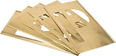 C.H. Hanson - 33 Piece, 8 Inch Character Size, Brass Stencil - Contains Letters - Exact Tooling