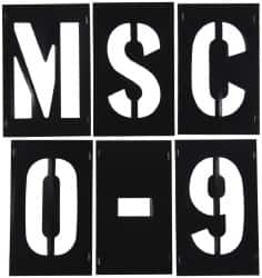 C.H. Hanson - 3 Inch Characters, PVC Plastic Stencil Set - 138 Pieces - Exact Tooling
