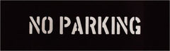 C.H. Hanson - 2 Inch Characters, No Parking, Plastic Stencil - 6 x 17 Inch Overall Size - Exact Tooling
