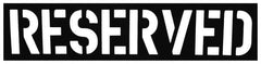 C.H. Hanson - Facility Stencils Type: Message Only Message Type: Parking Lot - Exact Tooling