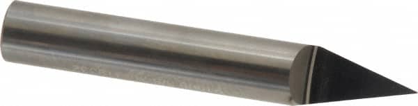 Accupro - 3/8 Inch Diameter, 2-1/2 Inch Overall Length, 1/2 Inch Split Length, Solid Carbide, Conical Point Split End Carbide Blank - Single End, 30° Point - Exact Tooling
