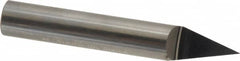 Accupro - 3/8 Inch Diameter, 2-1/2 Inch Overall Length, 1/2 Inch Split Length, Solid Carbide, Conical Point Split End Carbide Blank - Single End, 30° Point - Exact Tooling