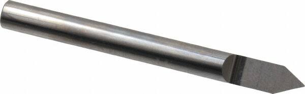 Accupro - 3/16 Inch Diameter, 2 Inch Overall Length, 3/8 Inch Split Length, Solid Carbide, Conical Point Split End Carbide Blank - Single End, 60° Point - Exact Tooling