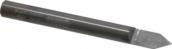 Accupro - 1/4 Inch Diameter, 2-1/2 Inch Overall Length, 3/8 Inch Split Length, Solid Carbide, Conical Point Split End Carbide Blank - Single End, 60° Point - Exact Tooling