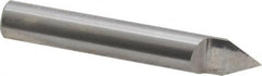 Accupro - 3/8 Inch Diameter, 2-1/2 Inch Overall Length, 1/2 Inch Split Length, Solid Carbide, Conical Point Split End Carbide Blank - Single End, 60° Point - Exact Tooling