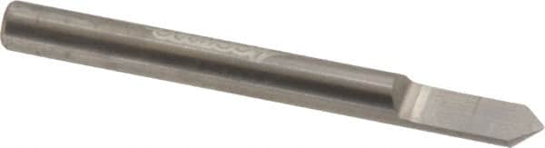 Accupro - 3/16 Inch Diameter, 2 Inch Overall Length, 3/8 Inch Split Length, Solid Carbide, Conical Point Split End Carbide Blank - Single End, 90° Point - Exact Tooling