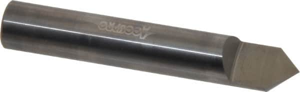 Accupro - 1/2 Inch Diameter, 3 Inch Overall Length, 5/8 Inch Split Length, Solid Carbide, Conical Point Split End Carbide Blank - Single End, 90° Point - Exact Tooling