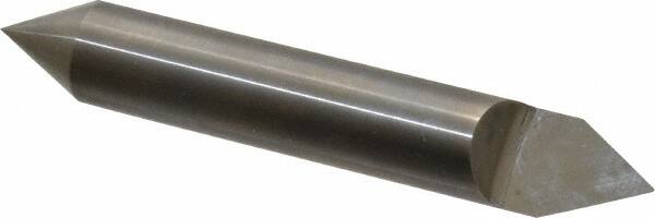 Accupro - 3/8 Inch Diameter, 2-1/2 Inch Overall Length, 1/2 Inch Split Length, Solid Carbide, Conical Point Split End Carbide Blank - Single End, 60° Point - Exact Tooling