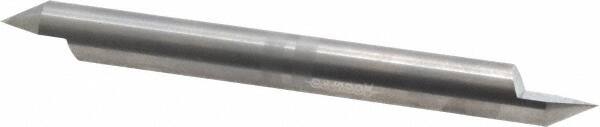 Accupro - 3/8 Inch Diameter, 4 Inch Overall Length, 1/2 Inch Split Length, Solid Carbide, Conical Point Split End Carbide Blank - Single End, 60° Point - Exact Tooling