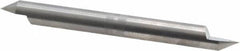 Accupro - 3/8 Inch Diameter, 4 Inch Overall Length, 1/2 Inch Split Length, Solid Carbide, Conical Point Split End Carbide Blank - Single End, 60° Point - Exact Tooling