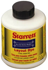 Starrett - Blue Layout Fluid - 32 Ounce Can - Exact Tooling