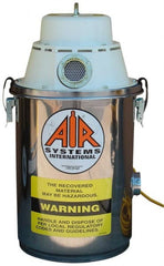 AIR Systems - 2 Gal, Stainless Steel Tank, Dry, Toxic Dust Vacuum Cleaner - 1.3 hp, 7.5 Amps - Exact Tooling