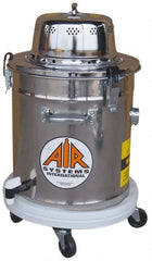 AIR Systems - 5 Gal, Stainless Steel Tank, Dry, Toxic Dust Vacuum Cleaner - 1.3 hp, 7.5 Amps - Exact Tooling