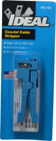 Ideal - Coaxial Wire Stripper - For Use with Cat5, CB Antenna Cable, SJ Cord, SJT Cord, SO Cord, Tightly Wrapped Stranded Cable, Twisted Pair Wire - Exact Tooling