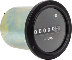Trumeter - 6 Digit Wheel Display Hour Meter - No Reset - Exact Tooling