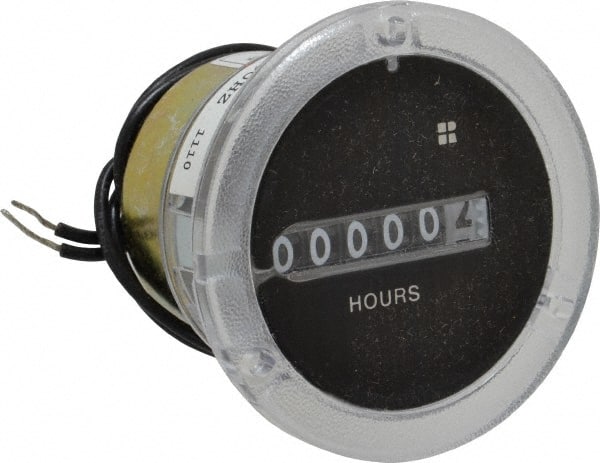 Trumeter - 6 Digit Wheel Display Hour Meter - No Reset - Exact Tooling