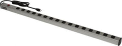 Wiremold - 16 Outlets, 120 Volts, 15 Amps, 6' Cord, Power Outlet Strip - Raceway Mount, 5-15 NEMA Configuration, 48" Strip, cULus Listed - Exact Tooling