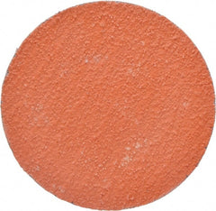 3M - 3" Disc Diam, 60 Grit, Ceramic Quick Change Disc - Type R Attaching System, Coated, Orange, Medium Grade, 20,000 RPM, 777F Series - Exact Tooling