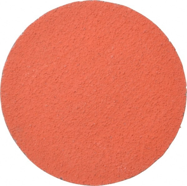 3M - 3" Disc Diam, 80 Grit, Ceramic Quick Change Disc - Type R Attaching System, Coated, Orange, Medium Grade, 20,000 RPM, 777F Series - Exact Tooling