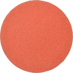 3M - 3" Disc Diam, 80 Grit, Ceramic Quick Change Disc - Type R Attaching System, Coated, Orange, Medium Grade, 20,000 RPM, 777F Series - Exact Tooling