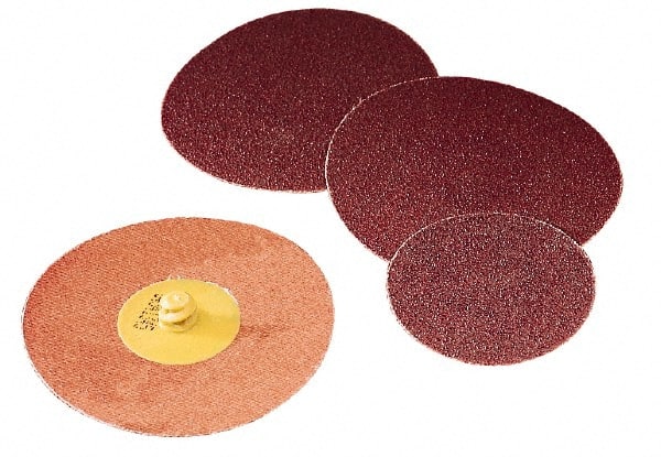 3M - 3" Disc Diam, 36 Grit, Ceramic Quick Change Disc - Type S Attaching System, Coated, Orange, Very Coarse Grade, 20,000 RPM, 777F Series - Exact Tooling